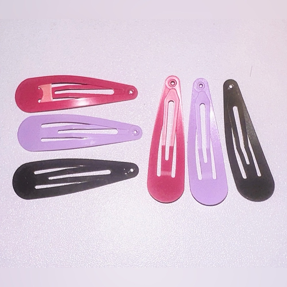 Pink and Purple Hairclips